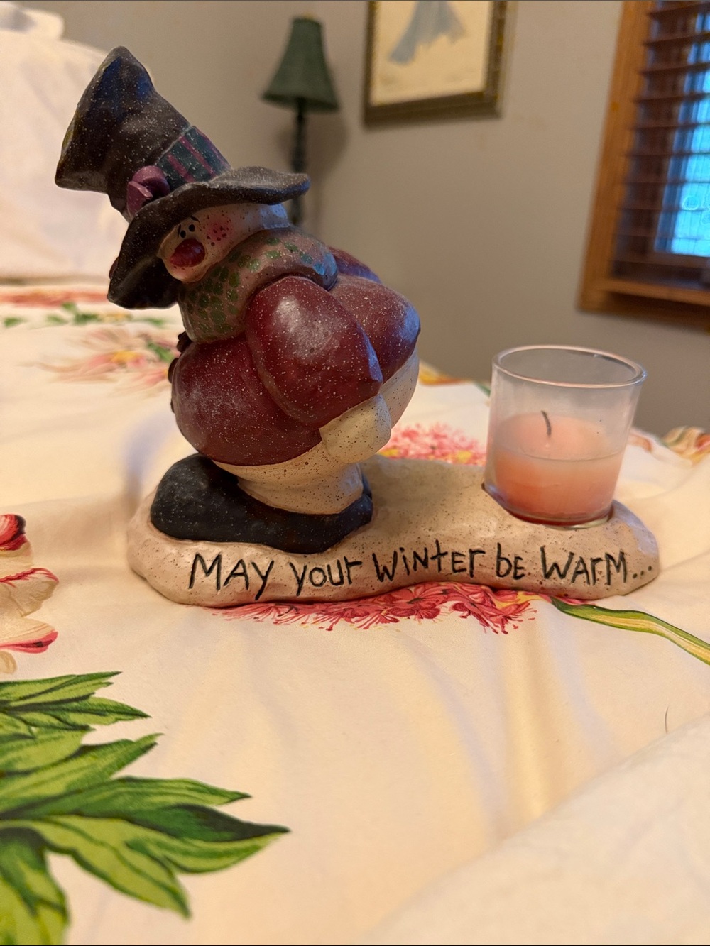 Snowman Candle